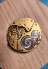 Elgin NATL Watch Co 7 Jewels SN: 19909117 43mm Pocket Watch MOVEMENT W/DIAL 