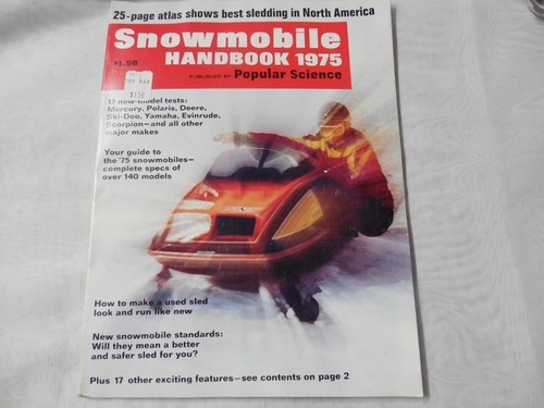 Vintage Schneemobil Handbuch 1975 Populärwissenschaft
