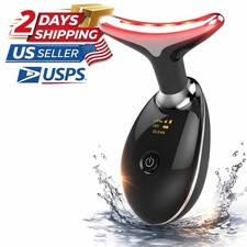 Facial Massager For Face And Neck, Red Light- Therapy-For-Face And Neck black 