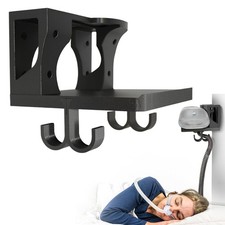 Wall Mount Shelf for AirSense 11 – Includes Mask Hook & Hose Hanger –