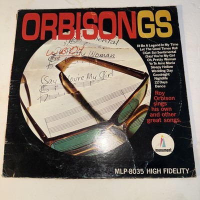 ROY ORBISON Orbisongs  MONUMENT MLP 8035 - LP 1965..