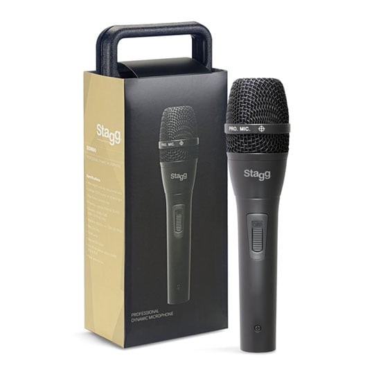 Stagg SDM80 Professional Cardioid Dynamic Microphone, 3-Pin XLR Connection, Vocal and Instrumental Microphone - Image 2