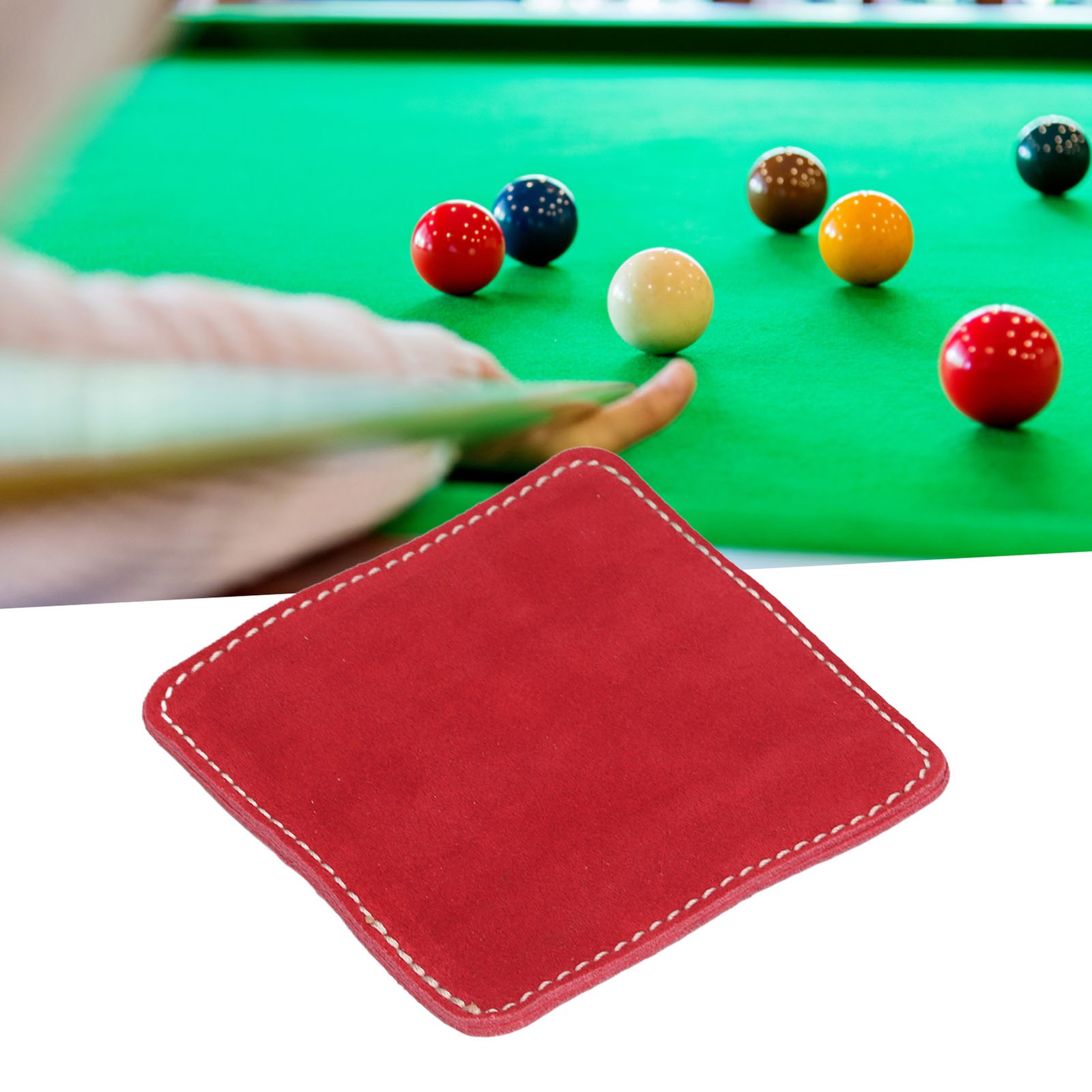 HOT (Red)Billiard Cloth Pool Cleaner Polisher Billiard Pool Burnish BA