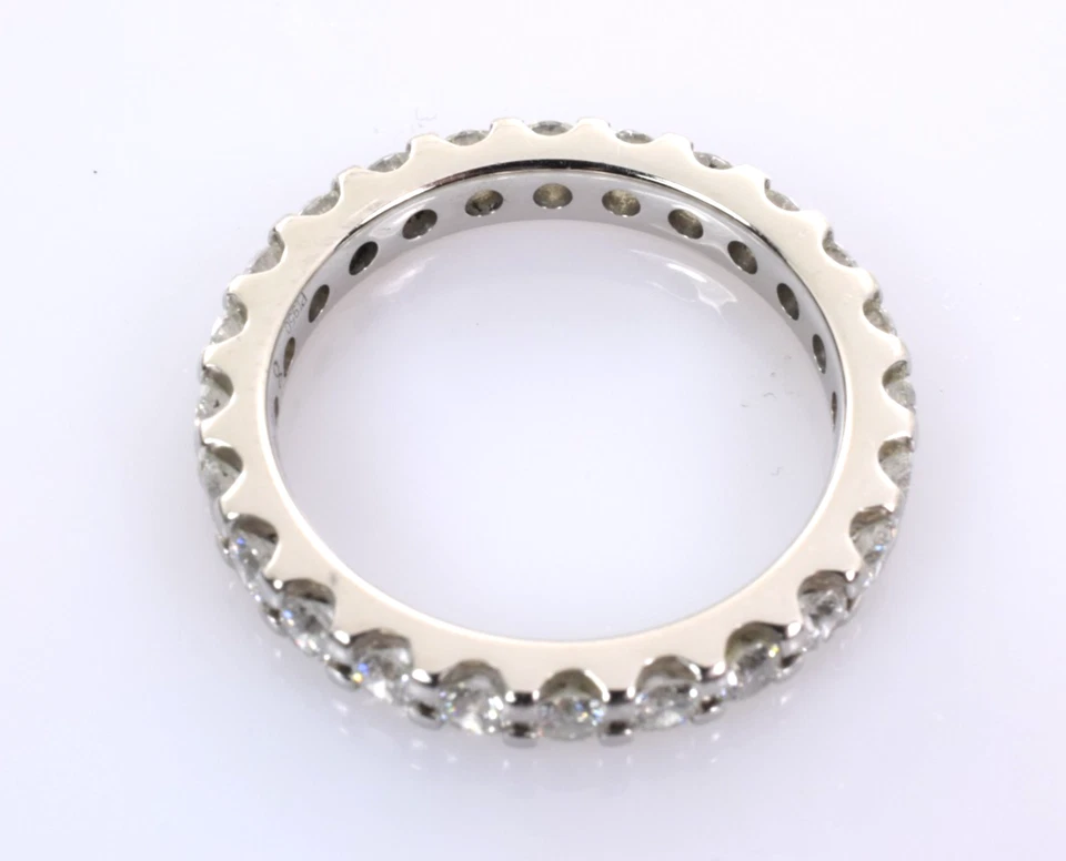 Diamond Infinity Band Ring in Platinum 1.00 Carats Size 5 - Image 3 of 4