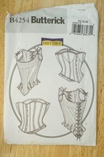 NOS Butterick Making History Costume Sewing Pattern Corsets Ladies 12-16 B4254