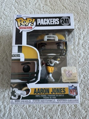 Funko POP! NFL Vinyl Figure - AARON JONES [Green Bay Packers] #24 W/ Protector