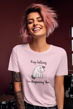 Funny Cat T-Shirt  Keep Talking, I  m Diagnosing You  Sarcastic Graphic Tee Gift