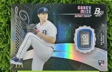 Casey Mize RC 2021 Bowman Platinum Pedigree Relics PPRCM 3/4 RARE 1:49,808 PACKS