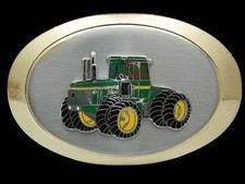 PC01133 NOS VINTAGE 1970s  TRACTOR  COMMEMORATIVE SILVERTONE BELT BUCKLE