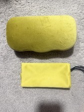 Gucci Sunglasses Eyeglasses Large Yellow Velvet Case Cloth Pouch New