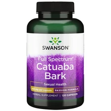Swanson Catuaba Bark 465 mg 120 Capsules