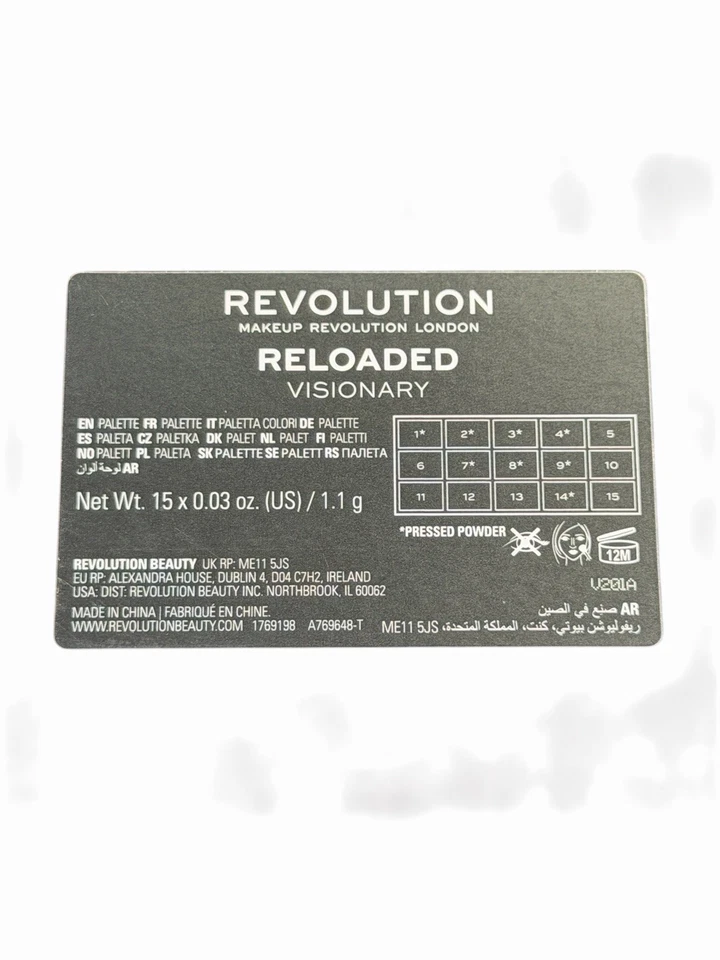 Makeup Revolution Reloaded Visionary  EyeShadow Palette 15 Shades - Image 2 of 2