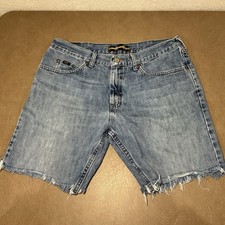 Vintage LEE Men  s Cutoff Jean Denim Shorts Size 36 X 29 Y2K
