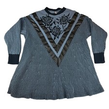 Free People Florence Sweater Mini Dress Blue - Small