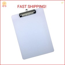 Clipboard Dry Erase Surface 9'' x 12.5'' Letter Size Low Profile Clip Whiteboard