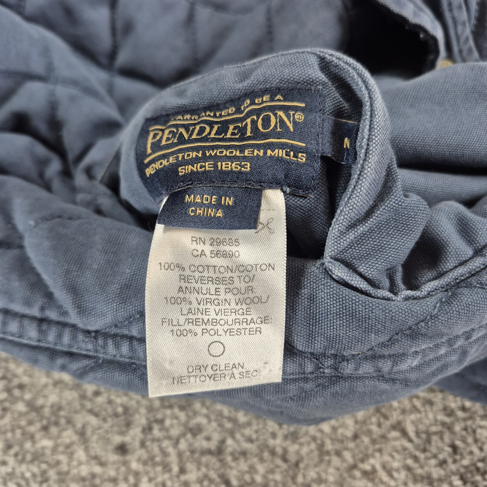 Pendleton Quilted Reversible Canvas Jacket Men's … - image 2