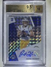 2020 Panini Mosaic Justin Herbert RC Auto #RA4 BGS 9.5 GEM MINT ++ 