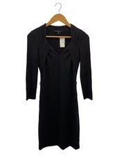 GUCCI Long Sleeve Dress/ Size Small/ Rayon/ Black/ Animal Print/ 284285 X8668