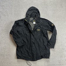 JACK WOLFSKIN Damen Jacke Gr M Windbreaker Regenjacke Windjacke 29407 Schwarz