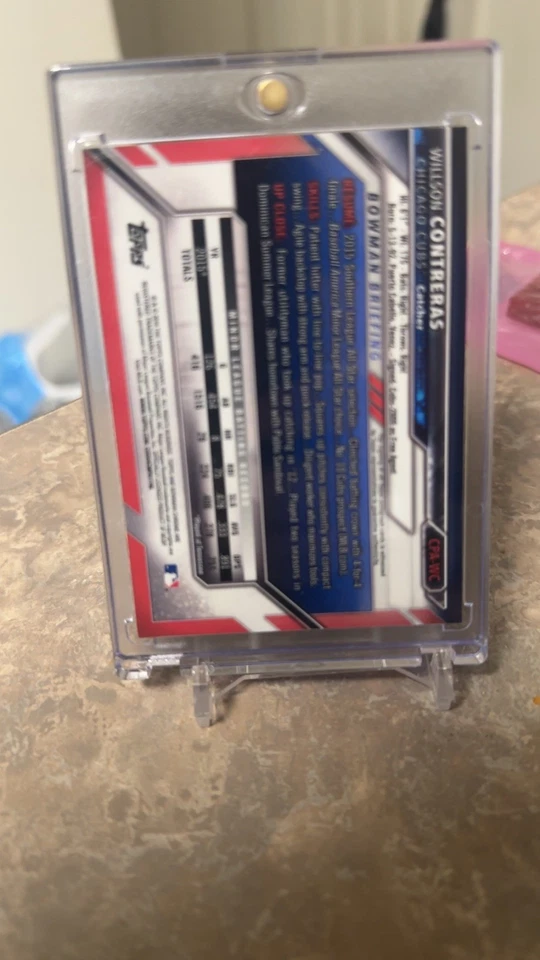 Willson Contreras Bowman 2016 cromo primer novato automático  Foto 2 de 2