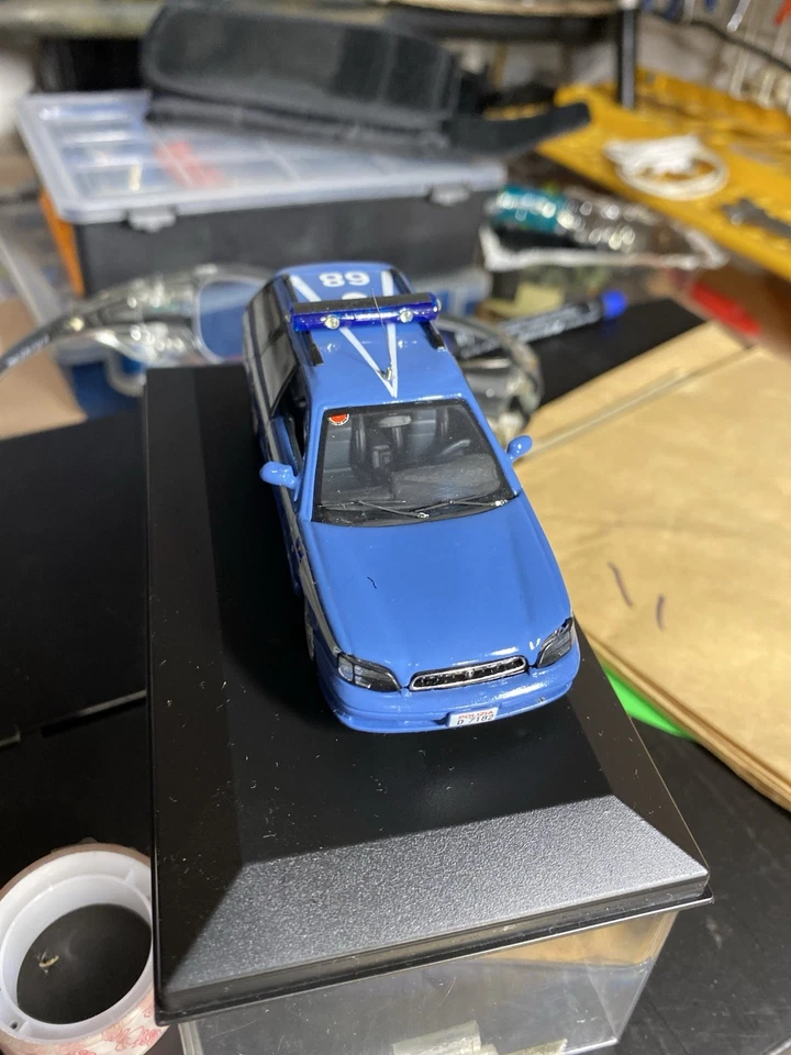 SUBARU LEGACY I Serie POLIZIA STRADALE MONTATO SCALA 1:43 - Immagine 2 di 4
