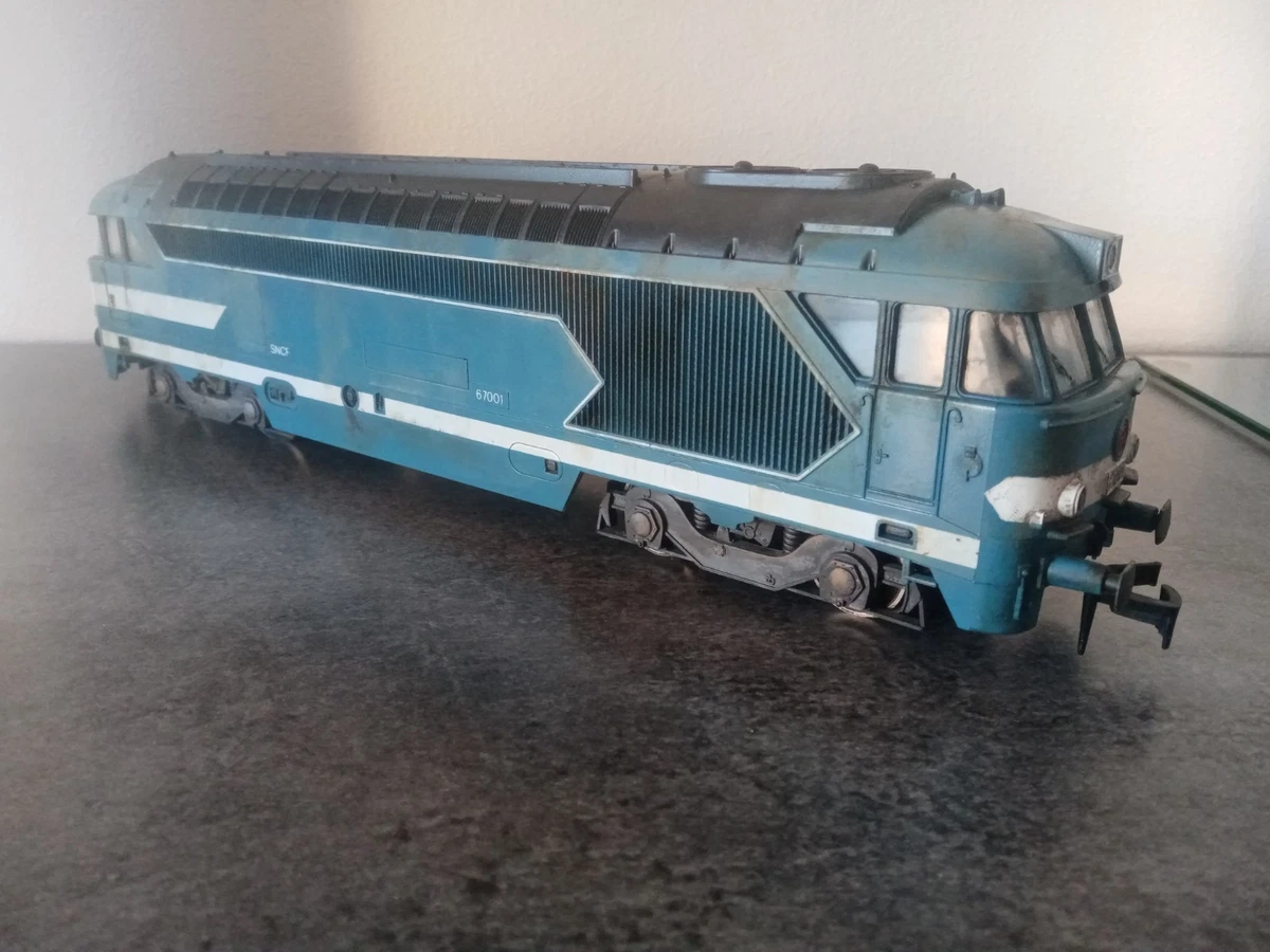 LOCOMOTIVE SNCF 67001 bleue au 1/87ème HO de ... - eBay