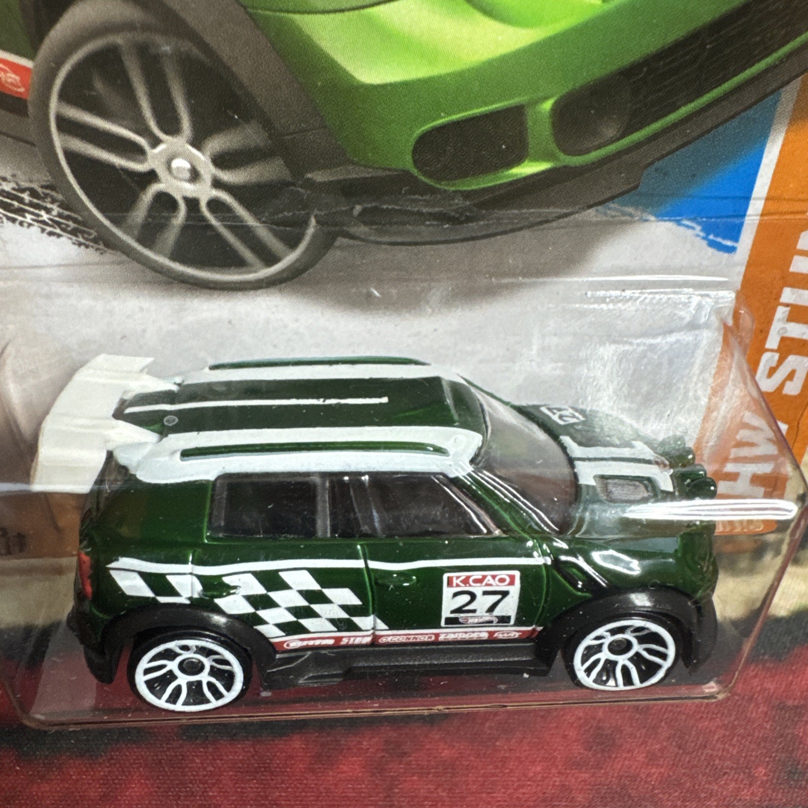 2013 Hot Wheels 12 Mini Countryman Rally REAR DETAILS BENT CARD CORNER SEE PICS 