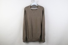 Vintage Y2K Eddie Bauer Mens Large Faded Blank Cotton Knit Crewneck Sweater