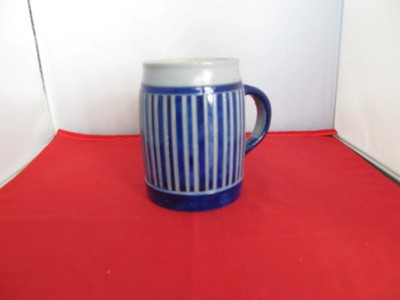 Steinkrug blau/grau Gres DE LA ROCHE signiert