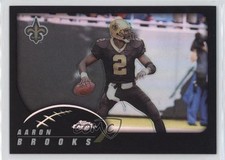 2002 Topps Chrome Black Refractor 233/599 Aaron Brooks #139 0q3