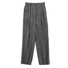 Vintage Liz Claiborne Pants Womens 8 Petite Gray Houndstooth Trousers USA 90s