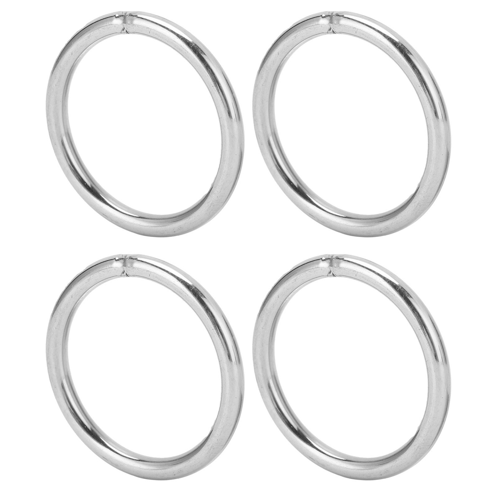 10Pcs Welded Round Rings Stainless Steel Multifunctional For Camping Belt