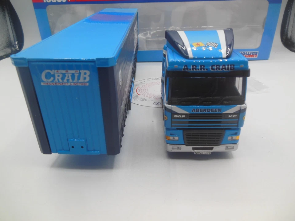 Corgi CC13228 DAF XF Space Cab Curtainside A.R.R. Craib Transport Ltd 1:50 Scale - Image 4 of 4