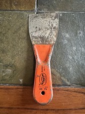 Vintage Warner Tools No. 401 Stiff Scraper 8โ Made in USA Orange Handle