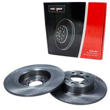 2X MAXGEAR BREMSSCHEIBEN HINTEN 264mm VOLL PASSEND FÜR ABARTH GRANDE PUNTO FIAT