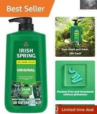 30 fl oz Moisturizing Body & Face Wash for Men - 24-Hour Freshness 0.47 per gallon