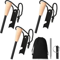 Feuerstahl -3 StüCk Feuerstahl Survival Outdoor,Magnesium Feuerstein