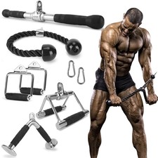 XPRT Fitness Tricep Press Down Cable Attachment Pull Down Accessories
