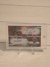 2023 Bowmans Best Shedeur Sanders Travis Hunter RC Dual Auto Red Geometric 6/10