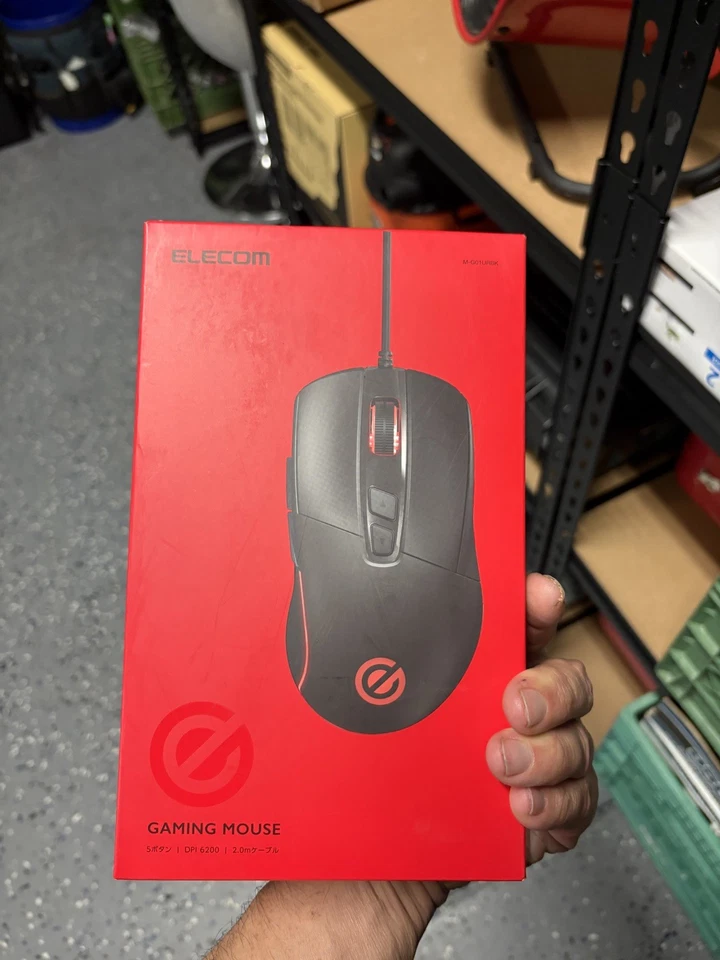 ELECOM M-G01UR Gaming Mouse Black Unopened - Image 3 of 3
