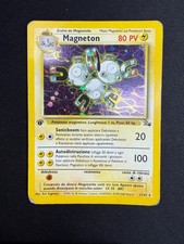 Pokemon Magneton 11/62 Fossil Rara Holo Prima Edizione Wizards ITA Carte Vintage