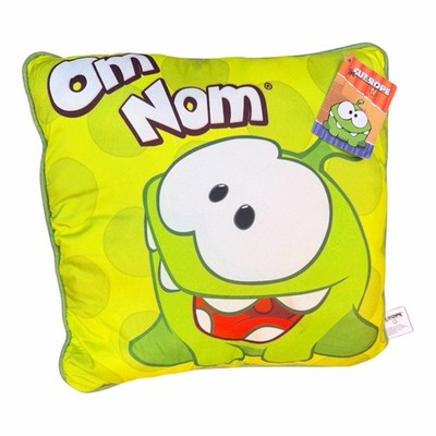Cut the Rope - Plüsch Kissen, ''Om Nom'', Grün, 30 x 30 cm