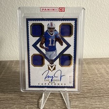 Zay Jones 2017 Panini Vertex Football Rookie Patch Auto #128 63/99
