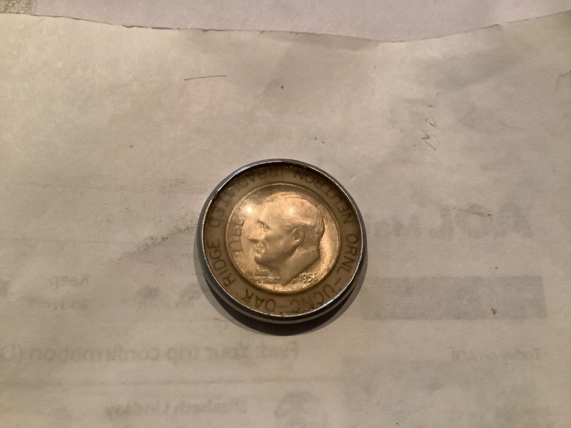 Neutron Irradiated Dime 1956, Oak Ridge, Tennessee
