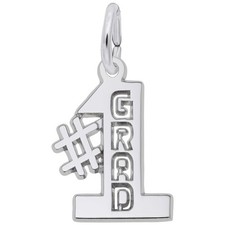 Sterling Silver 1 Grad Charm