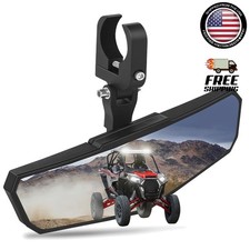 ZIDIYORUO UTV Rear View Mirror, HD SXS UTV Center Mirror with Aluminum Clamp fit