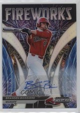 2021 Panini Prizm Draft Picks Fireworks Silver Branden Boissiere #F-BB Auto 1ds9