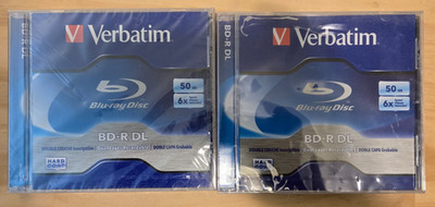 Verbatim Blu-ray Recordable BD-R 6x Disc-25gb-120mm Standard- With Jewel Case