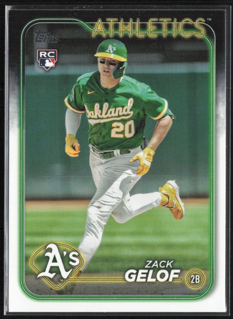 2024 Topps Series 1 Base Zack Gelof RC Oakland Athletics #166