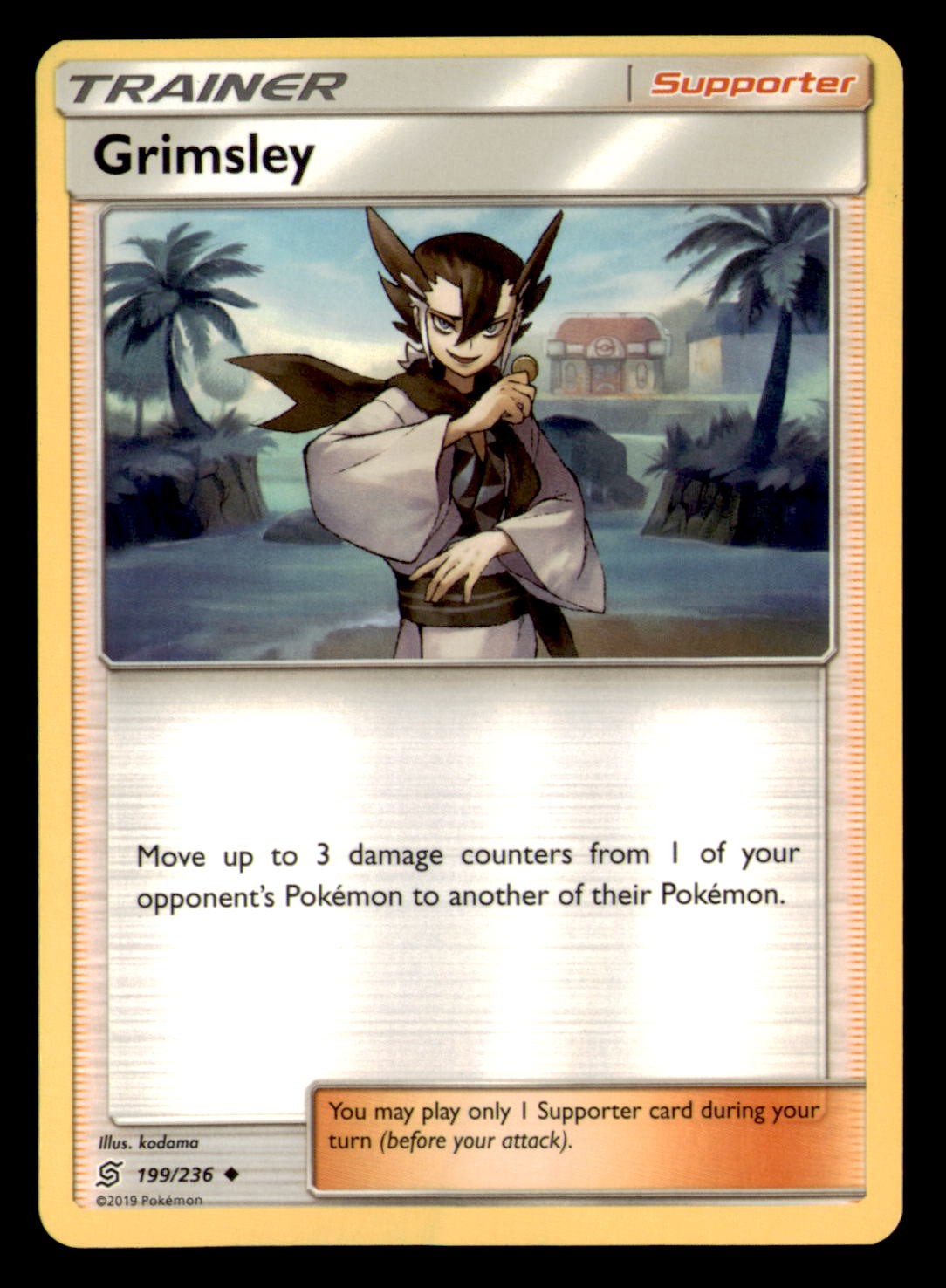 Grimsley 199/236 Uncommon Unified Minds Pokemon Near Mint